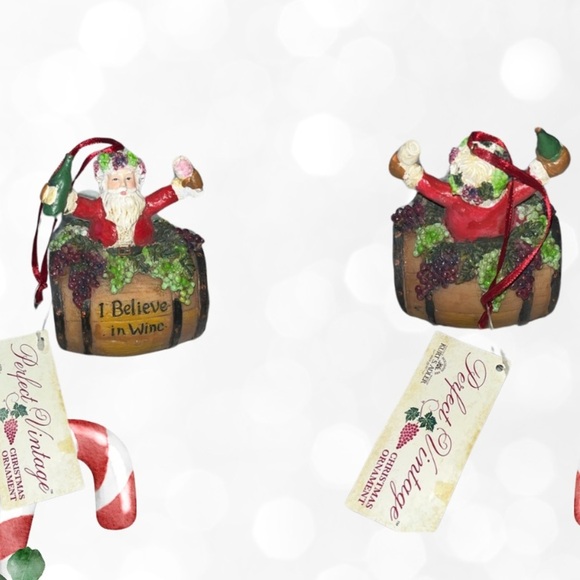 Santa’s World Kurt S. Adler Perfect Vintage Ornament “I believe in wine” - Picture 1 of 1